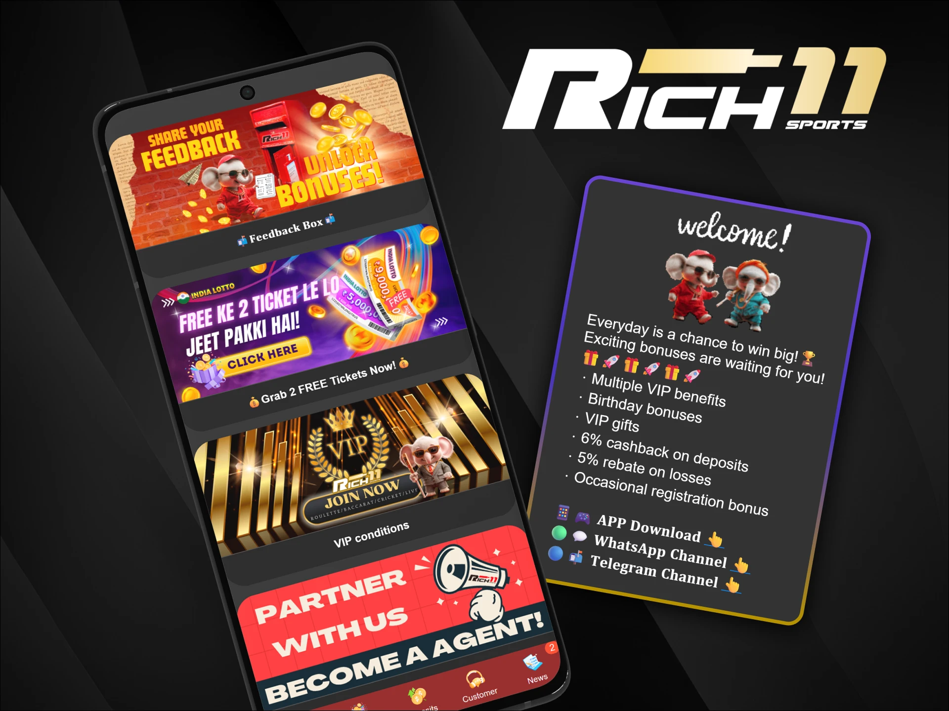 Read the official Rich11 rules and conditions before activating bonuses to avoid issues.