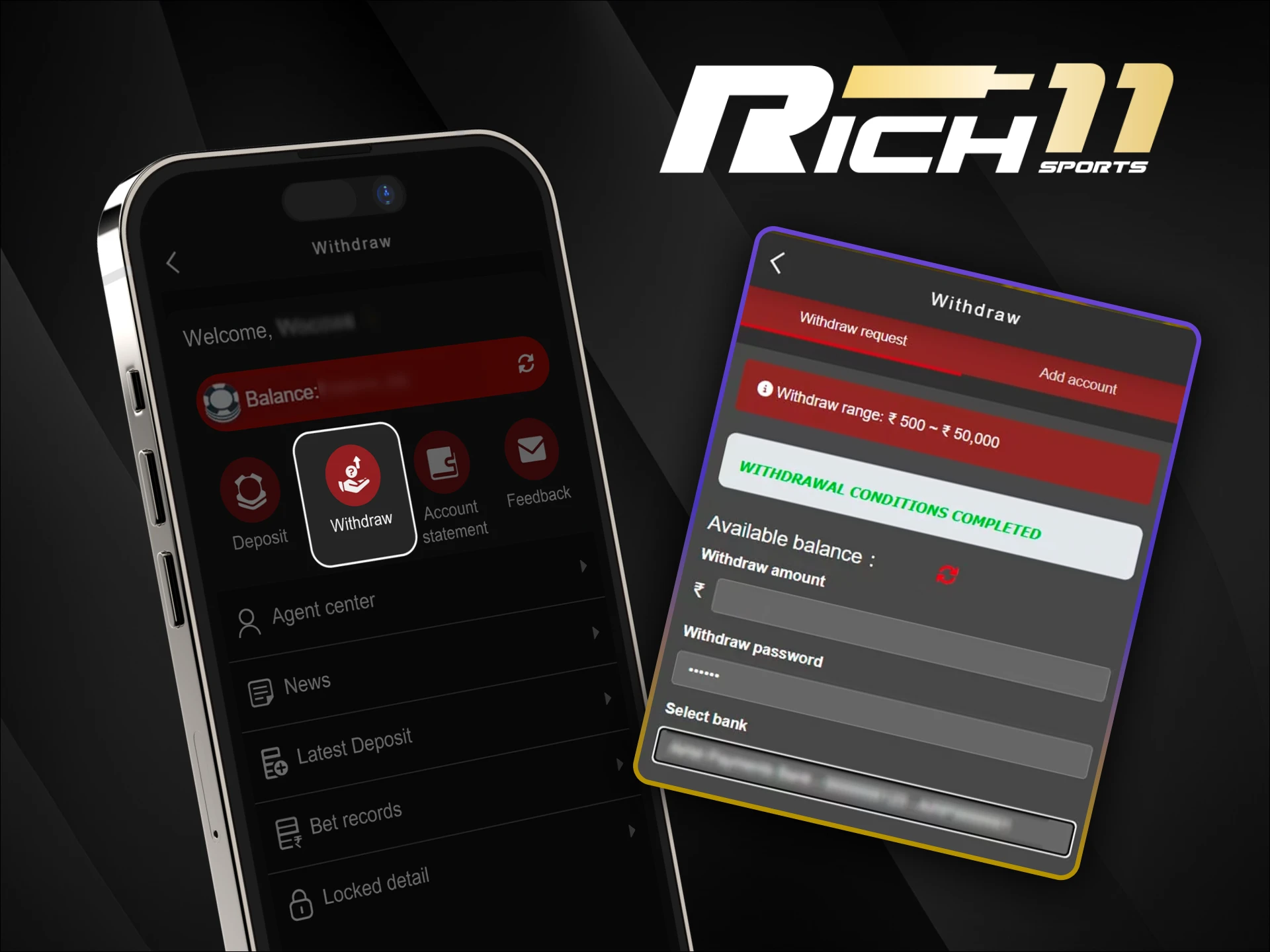 Withdraw your winnings easily with clear steps on the official Rich11 site.